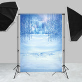 Lofaris Ice World Snow Tree Blue Scenery Winter Backdrops